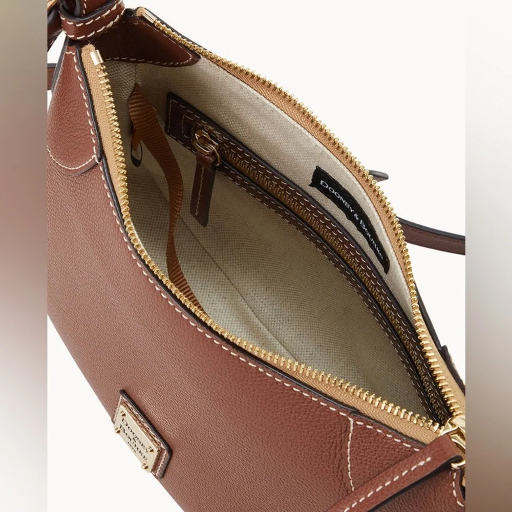 Dooney & Bourke Brown Leather Crossbody Bag - Picture 3 of 7